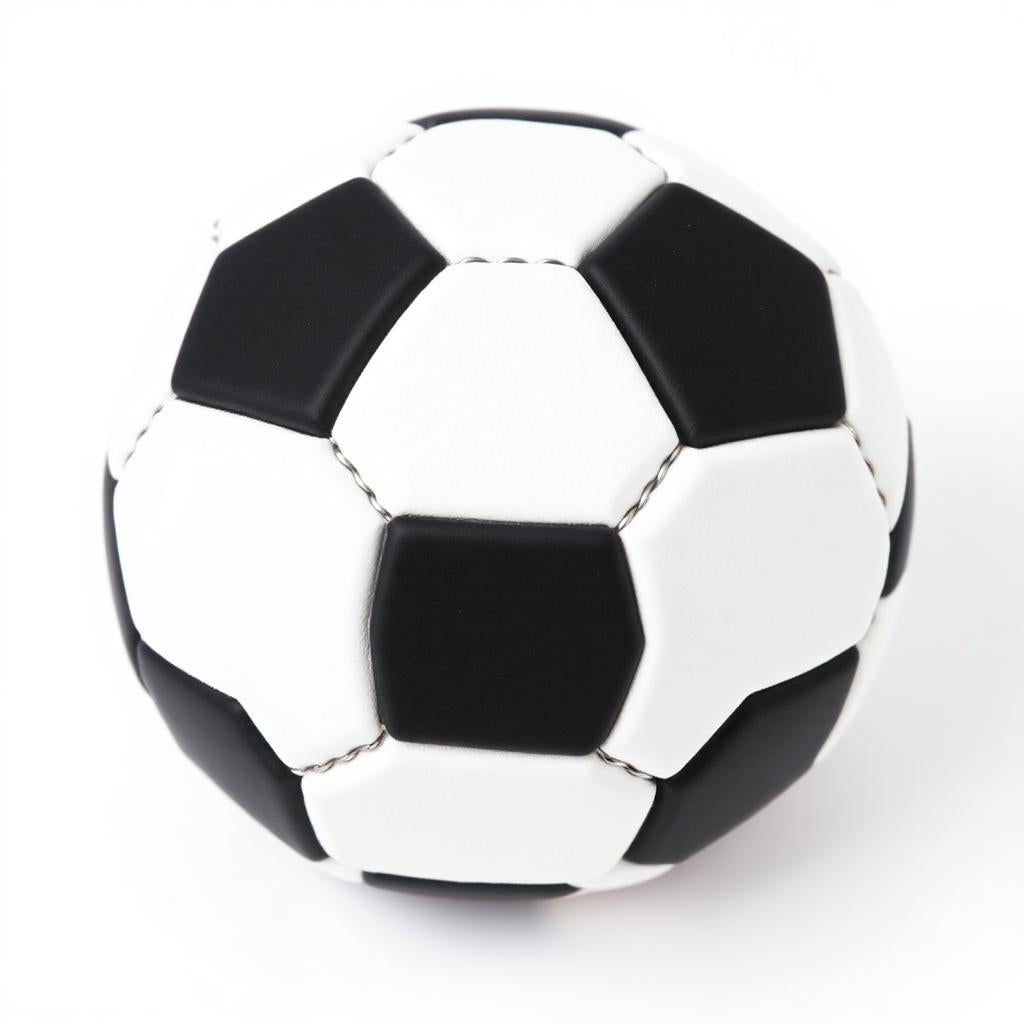 Soccer-pattern hacky sack footbag